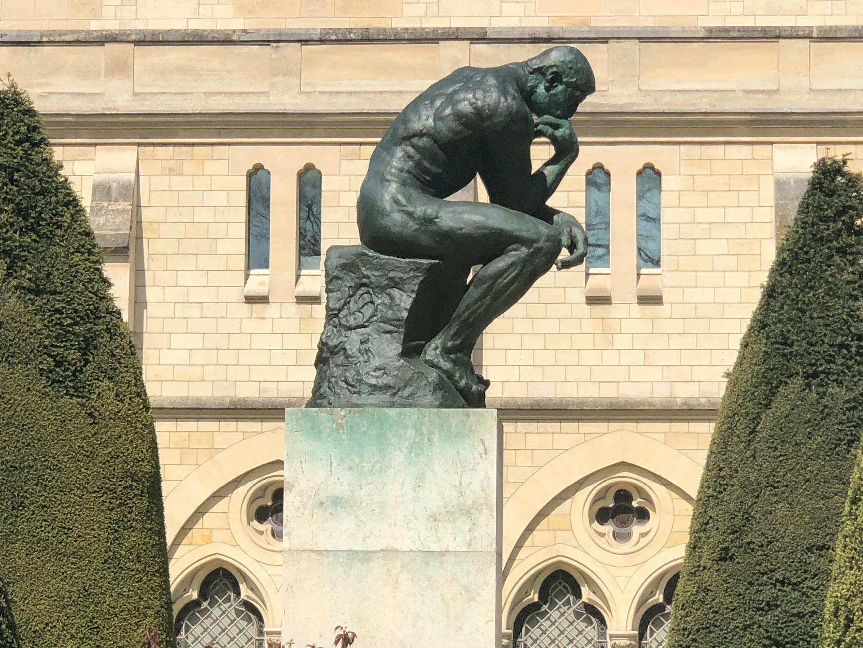 The Thinker statue in Paris, the contemplative spirit of humanities study